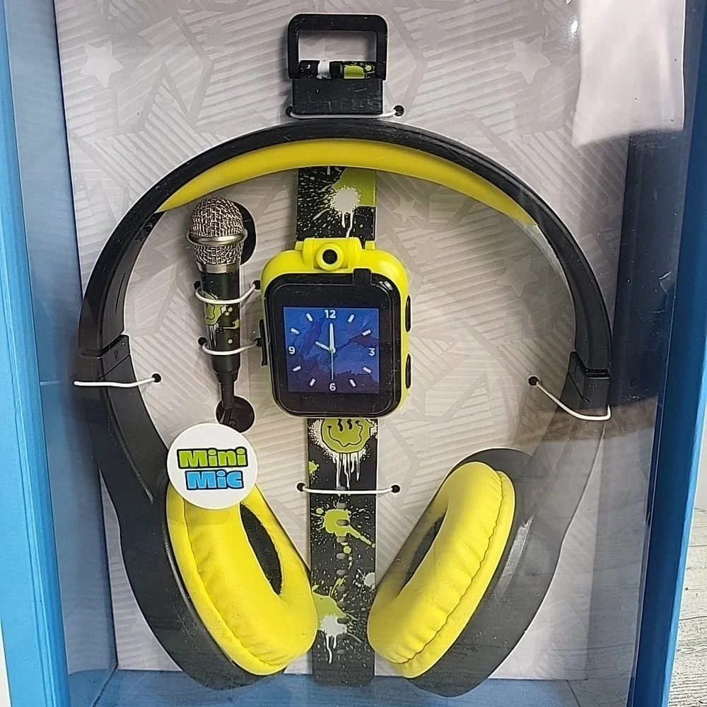 itech jr Kids Smartwatch with Headphones 3+ MP3 Camera Record 25+ Game‎ STEM